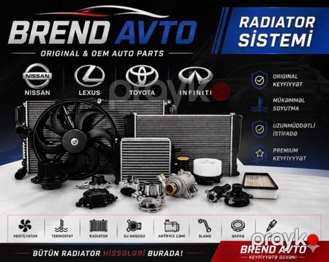 Toyota, Nıssan radıator sıstemı — Bakı