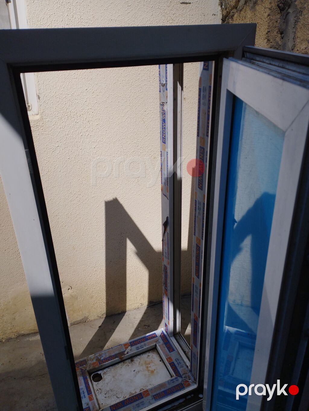 PVC qapı bloku - Material: ağ rəngli PVC profil - Komplekt: qutu — Pəncərələr, qapılar, balkonlar, Bakı (5)