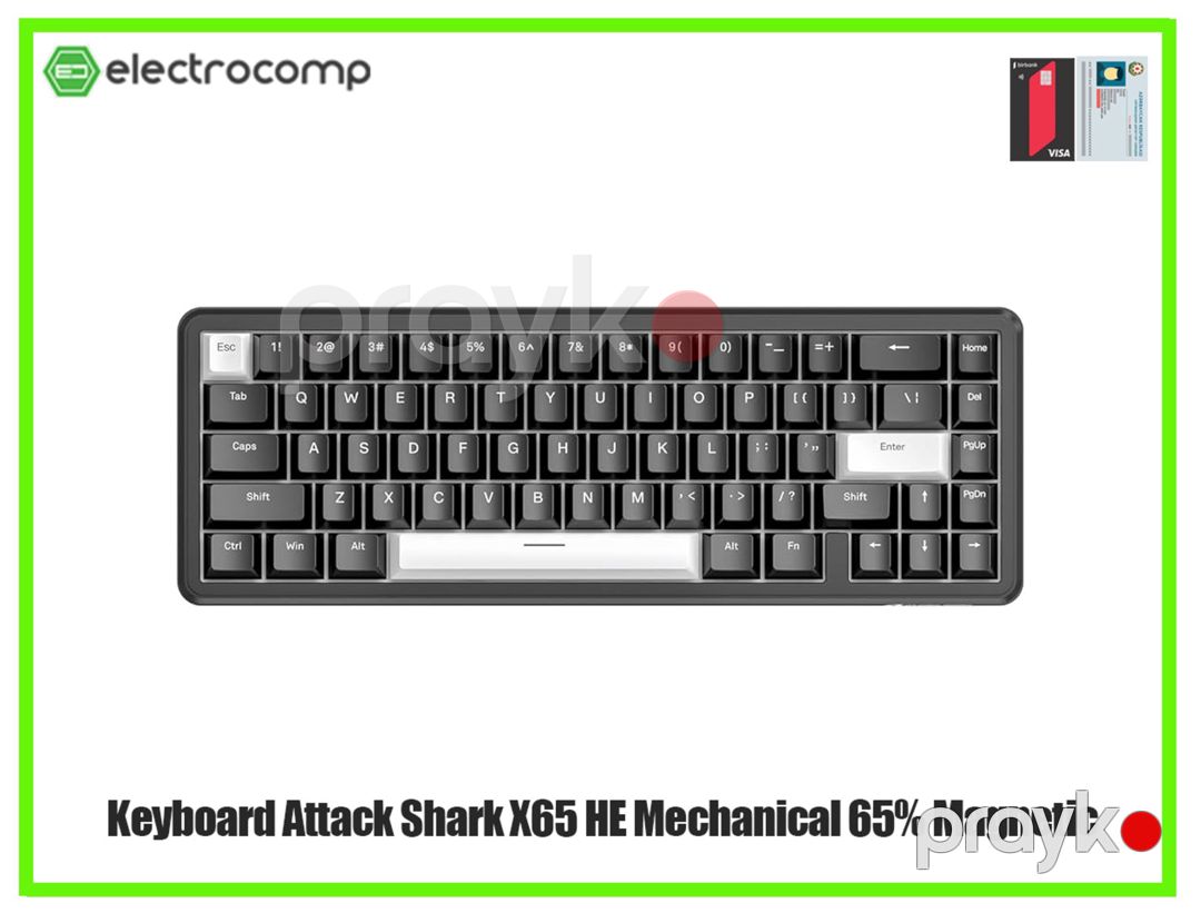 Mexaniki klaviatura "Attack Shark X65 HE Mechanical 65% Magnetic" — Periferik cihazlar, Bakı (2)