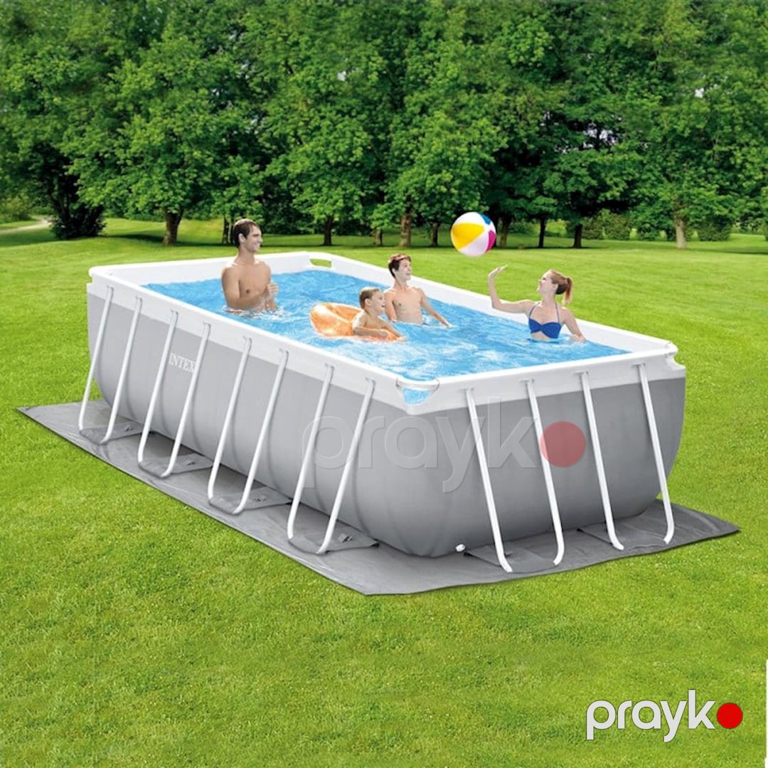 Karkas hovuz Intex Prism Frame 26790, 400х200х122 sm, boz — Hovuzlar, Bakı (2)