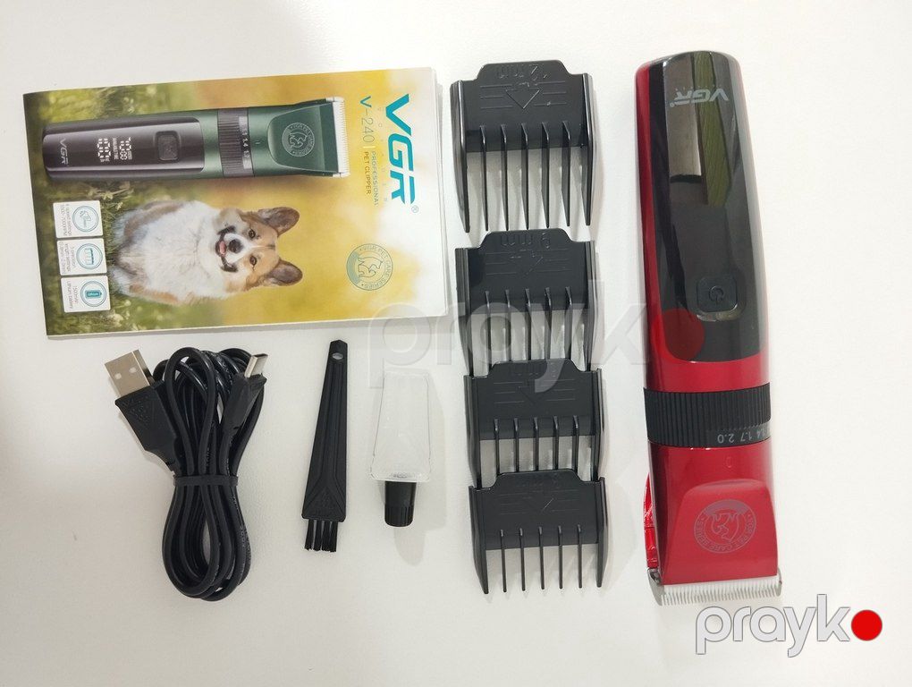 İt pişik qırxan "VGR 240 1500mAh 4 speed 7000RPM Cord/Cordless" — Heyvan malları, Bakı (11)