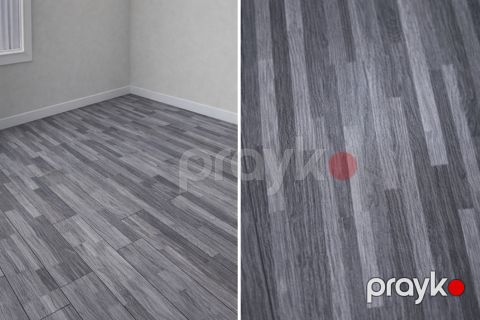 Dekorativ döşəmə örtüyü 68033, boz, 15.2x91.4 sm 36 ədəd — Bakı