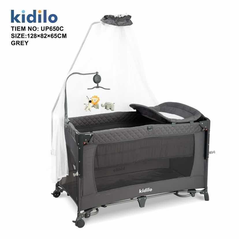 Manej-çarpayı Kidilo Up650c Grey — Mallar, Bakı (2)