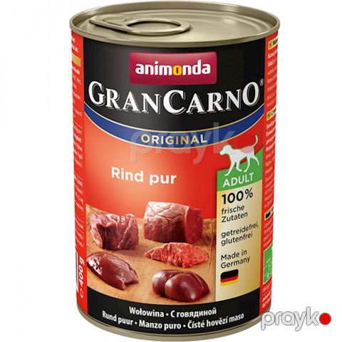 İtlər üçün nəm yem Animonda GranCarno Original Adult mal əti 800 q — Bakı