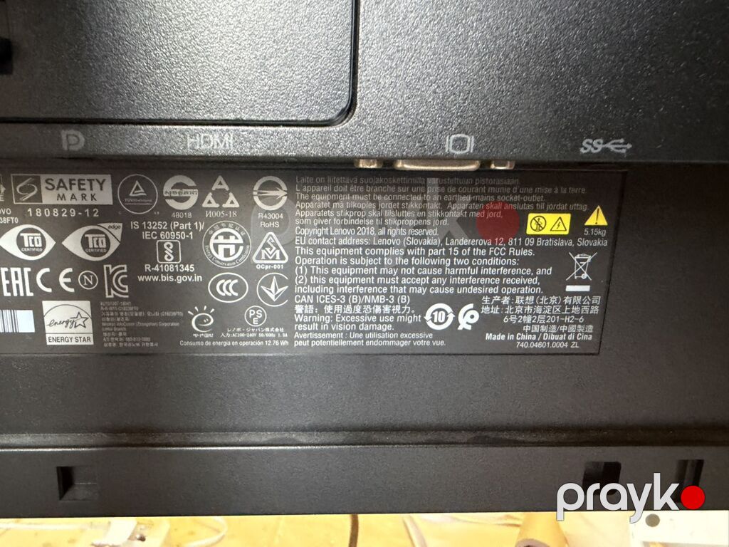 Lenovo ThinkVision T24i-10 monitor Endirim olacaq - Ekran: 23.8 düym — Monitorlər, Bakı (6)