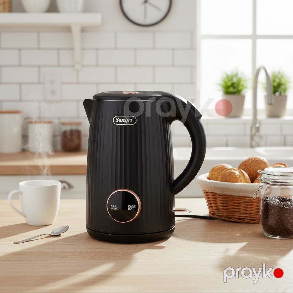 Sonifer SF-2155 Elektrikli Çaydan – 1.8L 1500W Paslanmaz Polad — Elektrik çaydanları və termoslar, Bakı (3)