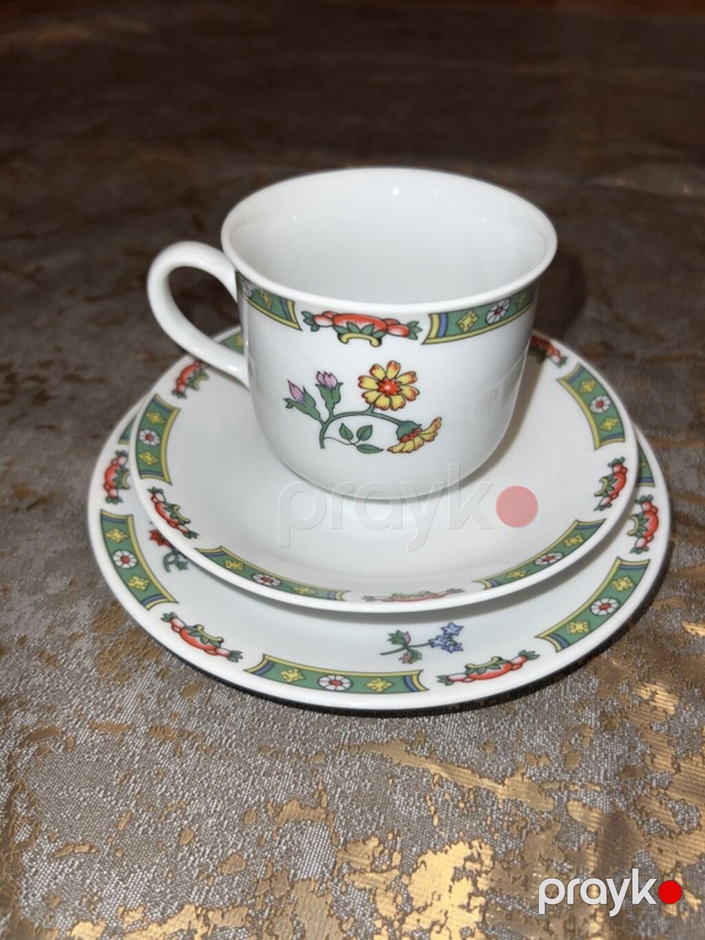 Çay dəsti, rəng - Ağ, Farfor, Epiag, 6 nəfərlik, Çexiya — Süfrə qabı, Bakı (3)