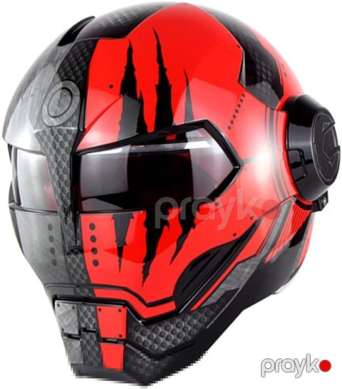 Motosikl dəbilqəsi GTX-3 Iron Man, ölçü XL — Bakı
