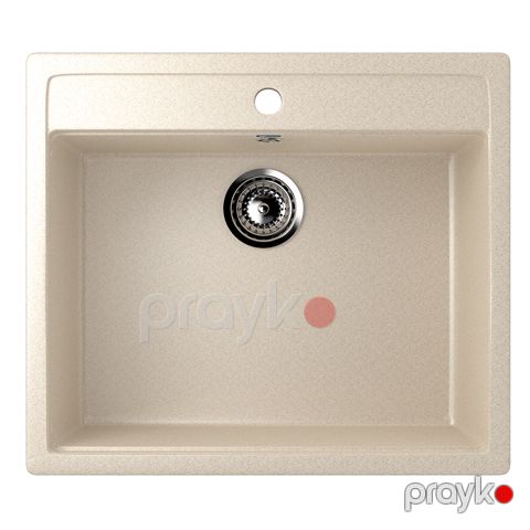 Ulgran mətbəx çanağı (moyka) seramik 1-Lİ bej 560x495 U-104-328 — Bakı