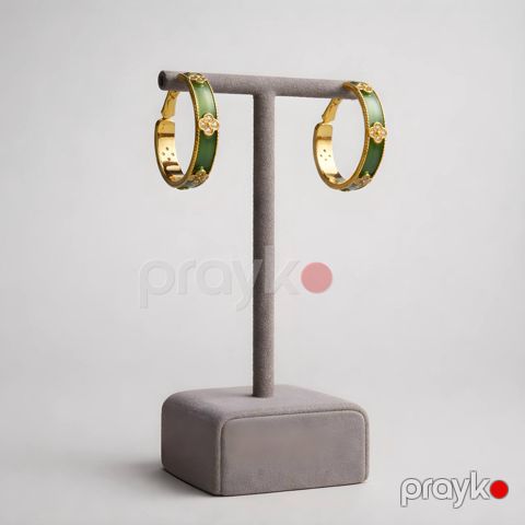 Qadınlar üçün sırğa HSA-4055, paslanmayan polad, qızılı