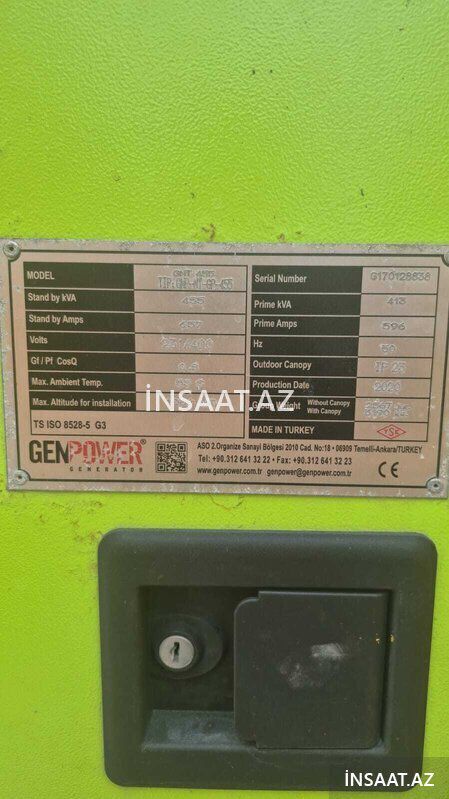 Generator satışı — Keçici avadanlıqlar, Bakı (4)