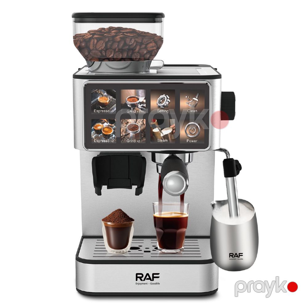 RAF R.0206 – 20 Bar Avtomatik Qəhvə Maşını, 1.8 L Su Çəni, Aşağı Səs-Küy — Qahvə aparatları və maşınları, Bakı (3)
