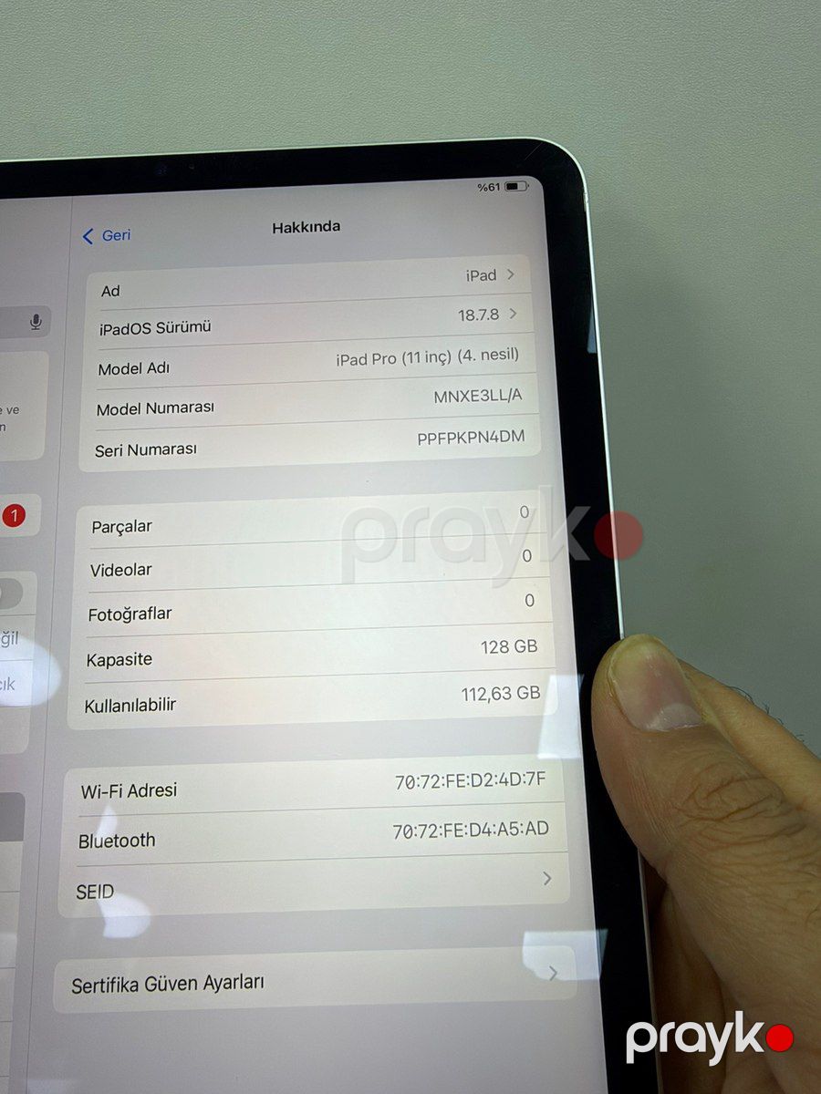 Apple iPad Pro 11 (2022) Silver 128GB/8GB — Planshetlər, Bakı (3)