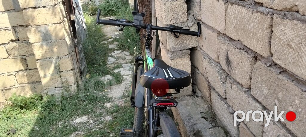 Strım dağ velosipedi - Çərçivə: yüngül lehimli, qara-yaşıl-qırmızı — Dağ velosipedləri, Novxanı (4)