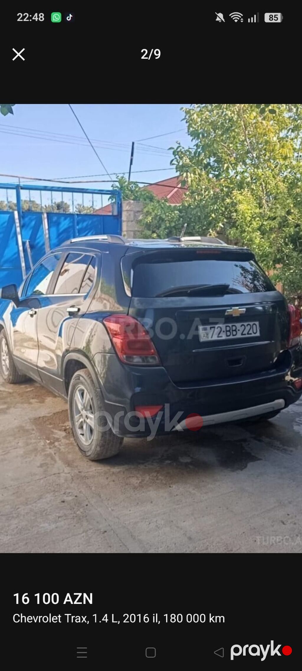 Chevrolet Tracker: 1.4 l 2016 il 190000 km Krossover — Avtomobillər, Bakı (8)
