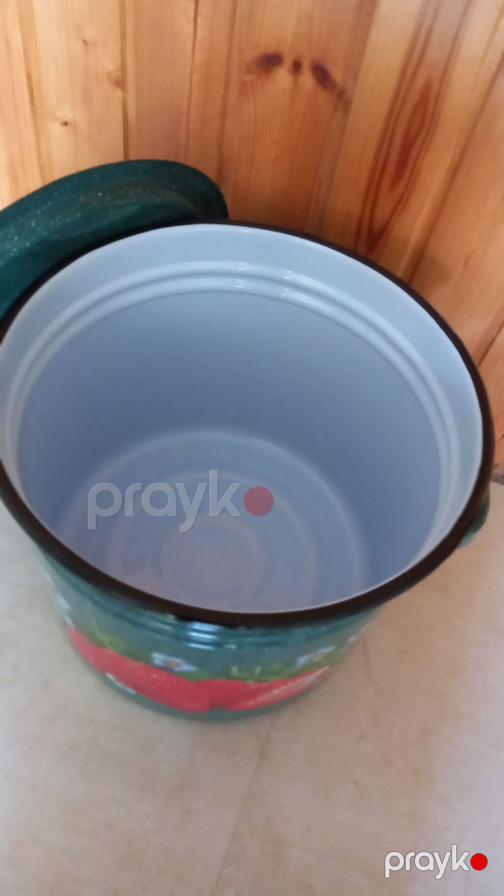 Qazan, rəng - Yaşıl, 5-dən çox l, 30 sm, Rusiya — Bişirmə qabları, Digah (2)
