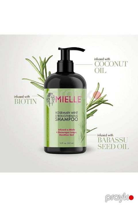 Gücləndirici şampun saçlar üçün Mielle Rosemary Mint Strengthening 355 ml — Bakı
