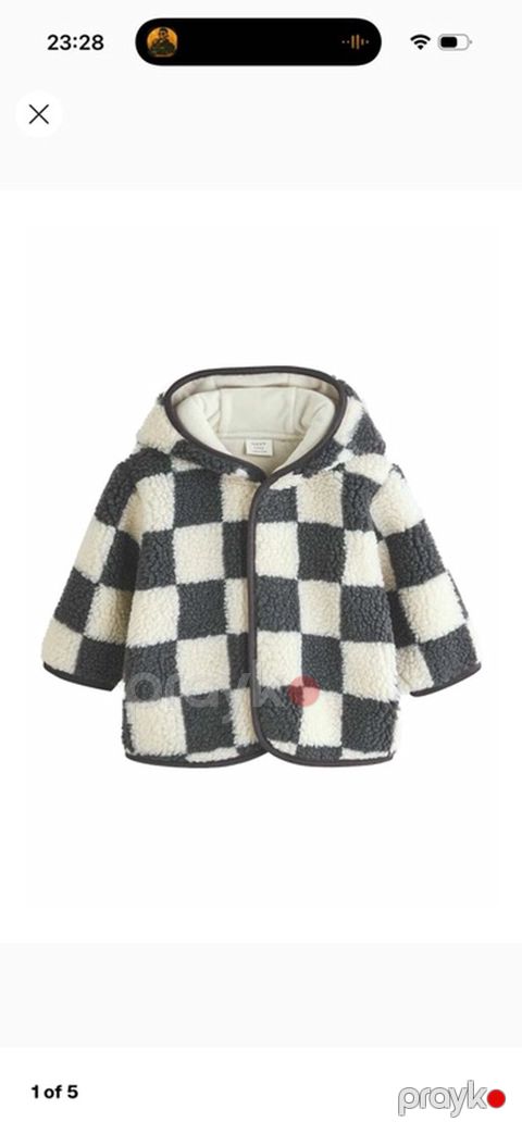 Next 9-12 ay. Çox az geyinilib. Uşaq üçün kapüşonlu jaket - Naxış — Bakı
