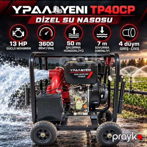 Su nasosu Урал TP40CP, 9560 Vt, 50 m, 1300 l/dəq — Bakı