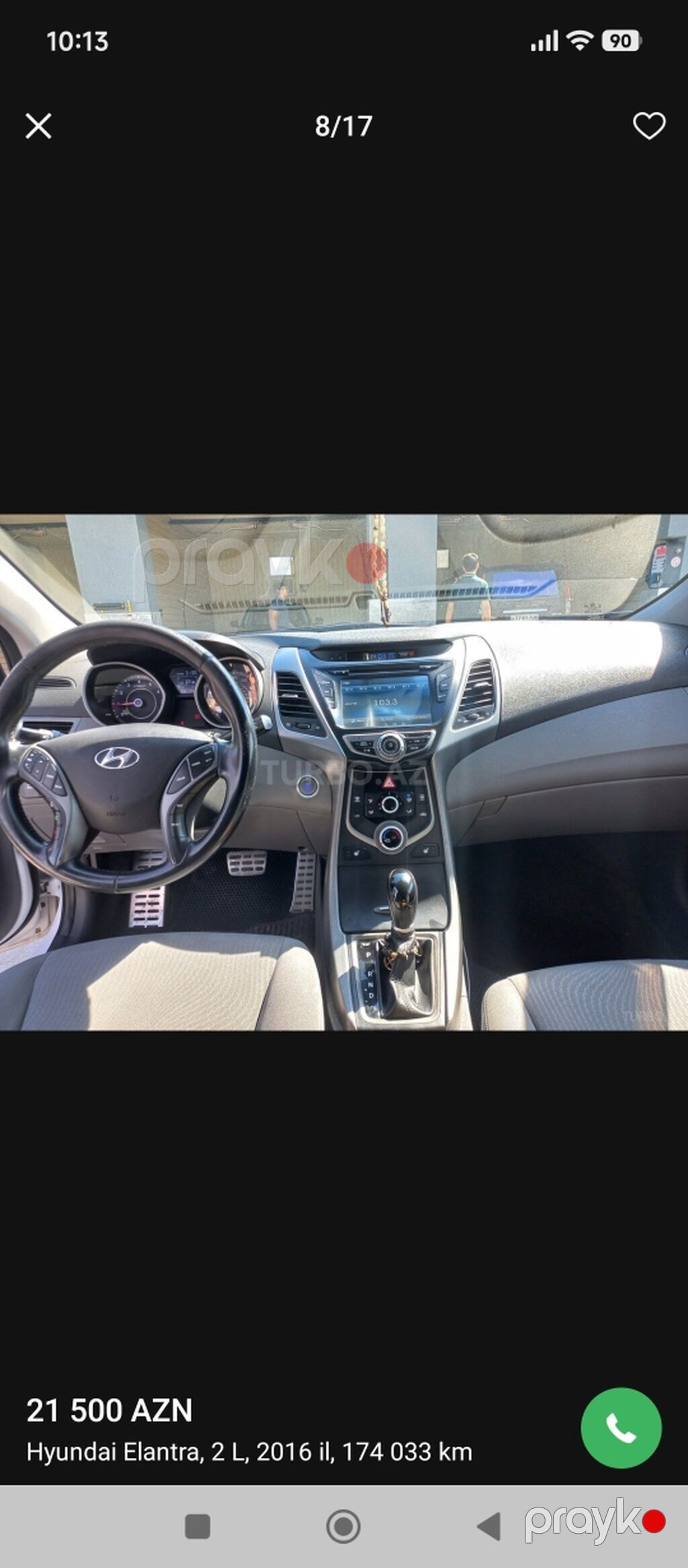 Hyundai Elantra: 2 l 2016 il Sedan — Avtomobillər, Mehdiabad (8)