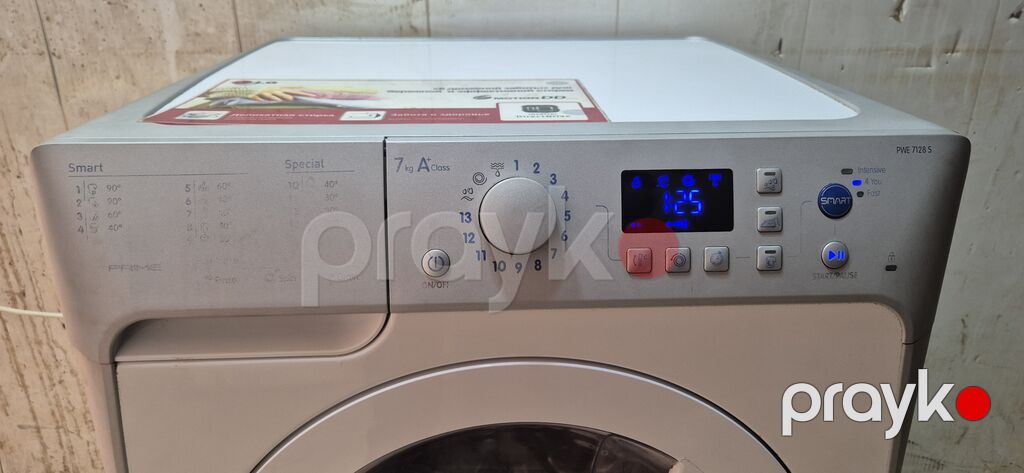 Paltaryuyan maşın Indesit, 7 kq, İşlənmiş, Avtomat, Qurutma var, Ödənişli çatdırılma — Çamaşır maşınları, Bakı (3)