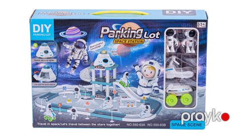 Avtotrek DIY Parking Lot Space Station, plastik, rəngbərəng, 3+ yaş — Bakı