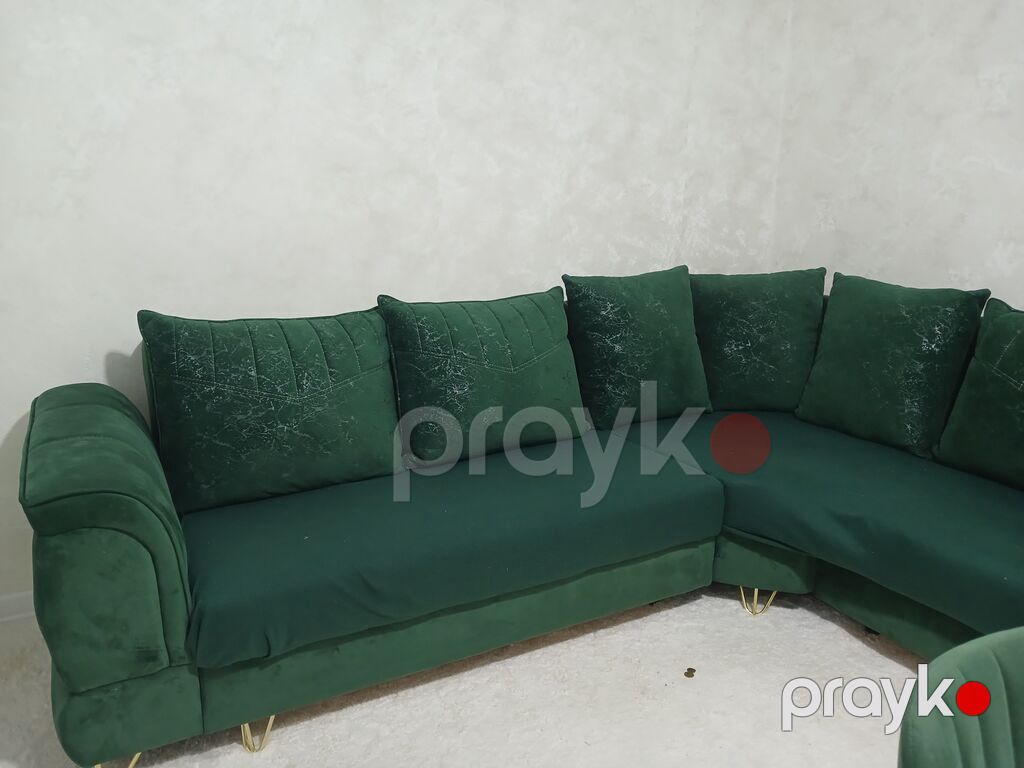Künc divan, Qonaq otağı üçün, Vеlur parça — Divanlər, Mehdiabad (7)
