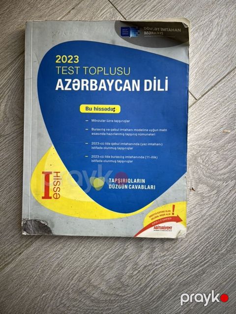 Azərbaycan dili Testlər 11-ci sinif, DİM, 1-ci hissə, 2023 il — Masazır