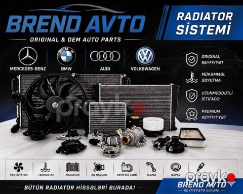 BMW, Mercedes radiator sistemı — Bakı