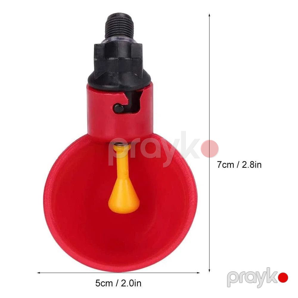 Avtomatik quş içmə cihazı İL-5003, qırmızı, plastik, 5x7 sm — Mallar, Bakı (3)