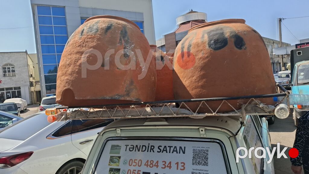 Təndir satışı – gil materialdan hazırlanmış ənənəvi tandırlar. Məhsul — İsitmə avadanlığı, Bakı (4)