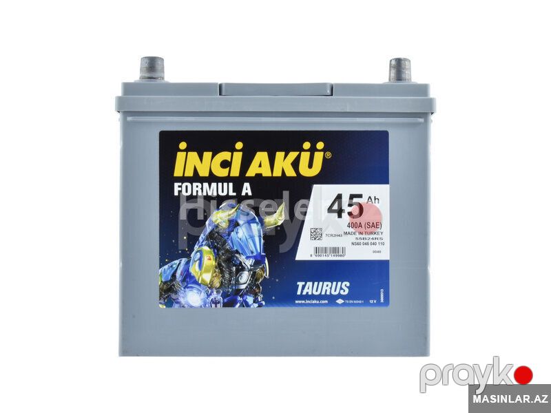 Akkumulyator Inci Aku Formula Asia 45 Ah — Akkumulyatorlar, Bakı (7)
