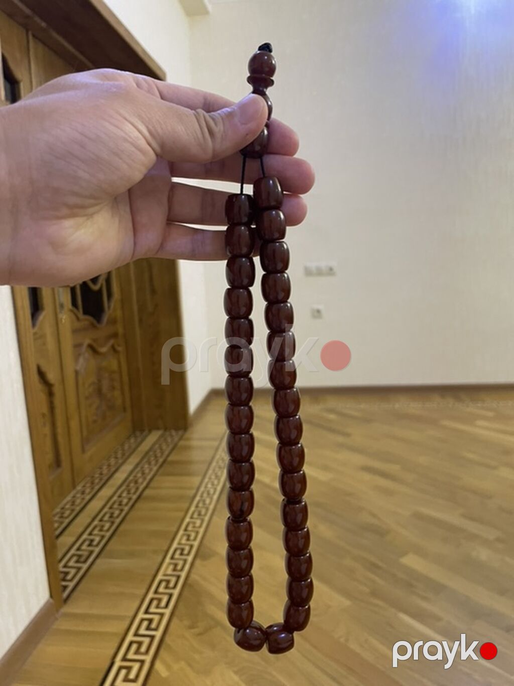 Faturan təsbeh Sertifikatlı.Kəllə boyiçi sarı.15*19 mm — Uca bilərziklər, Bakı (2)