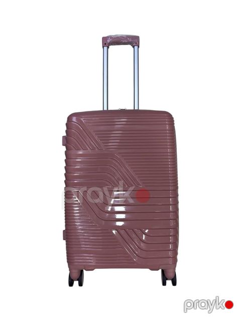 Çamadan polipropilen, açıq çəhrayı, M, 64x43x25 sm, 75 litr - baqajaz1104 — Bakı