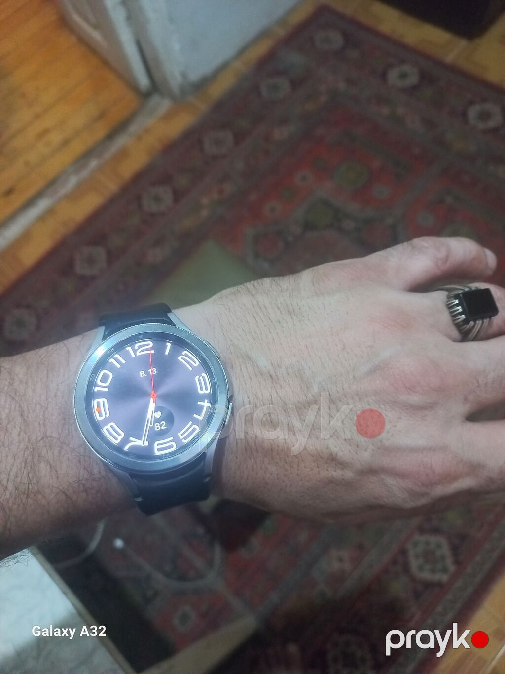 Samsung Galaxy Watch (dairəvi korpus, qara silikon qayış) - Dairəvi — Ağıllı saatlar, Bakı (5)