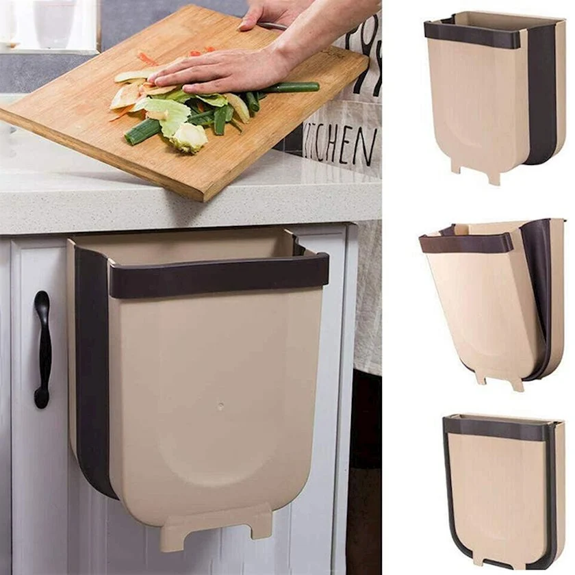 Zibil vedrəsi mətbəx üçün, qəhvəyi, 9 l — Bakı