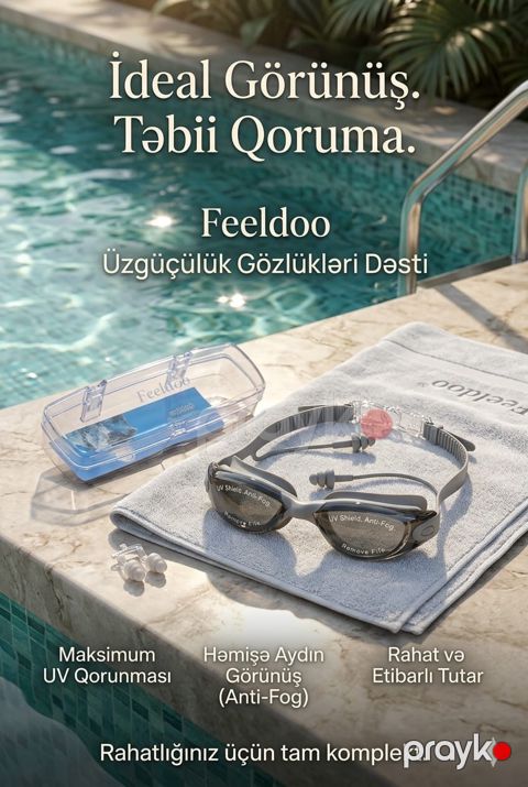 Üzgüçülük eynəyi və qulaq qoruyucuları HS39478273, ölçü One Size — Bakı