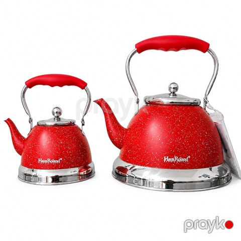 Çaydan dəsti Haus Roland, 723-1, 3 l, 1 l, Paslanmayan polad, Qırmızı — Bakı