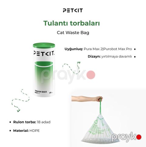 Petkit Cat Waste Bag for Pura Max 2/ Purobot Max Pro P99042 — Bakı