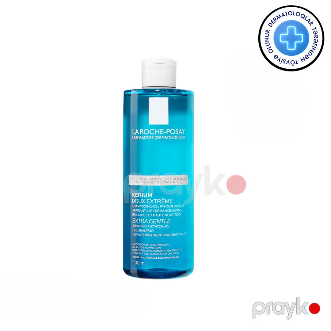Yüngül fizioloji şampun-gel La Roche Posay Kerium, 400 ml — Mallar, Bakı