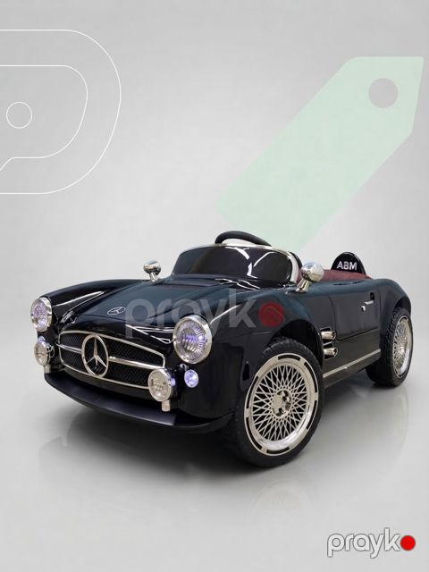 Uşaq elektrik avtomobili Mercedes N-16, qara — Bakı