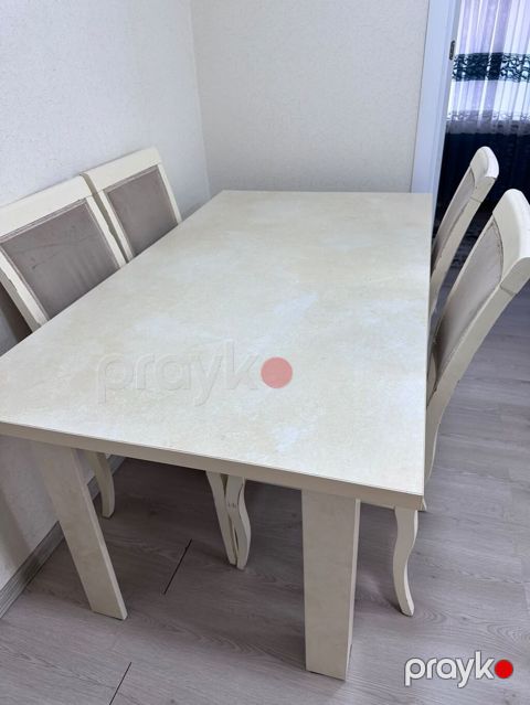 Qonaq otağı üçün, İşlənmiş, Açılmayan, Dördbucaq masa, 4 stul — Bakı