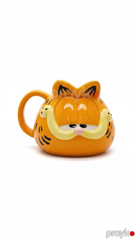 Fincan Garfield NS17 3D, keramika, narıncı, 400 ml — Bakı