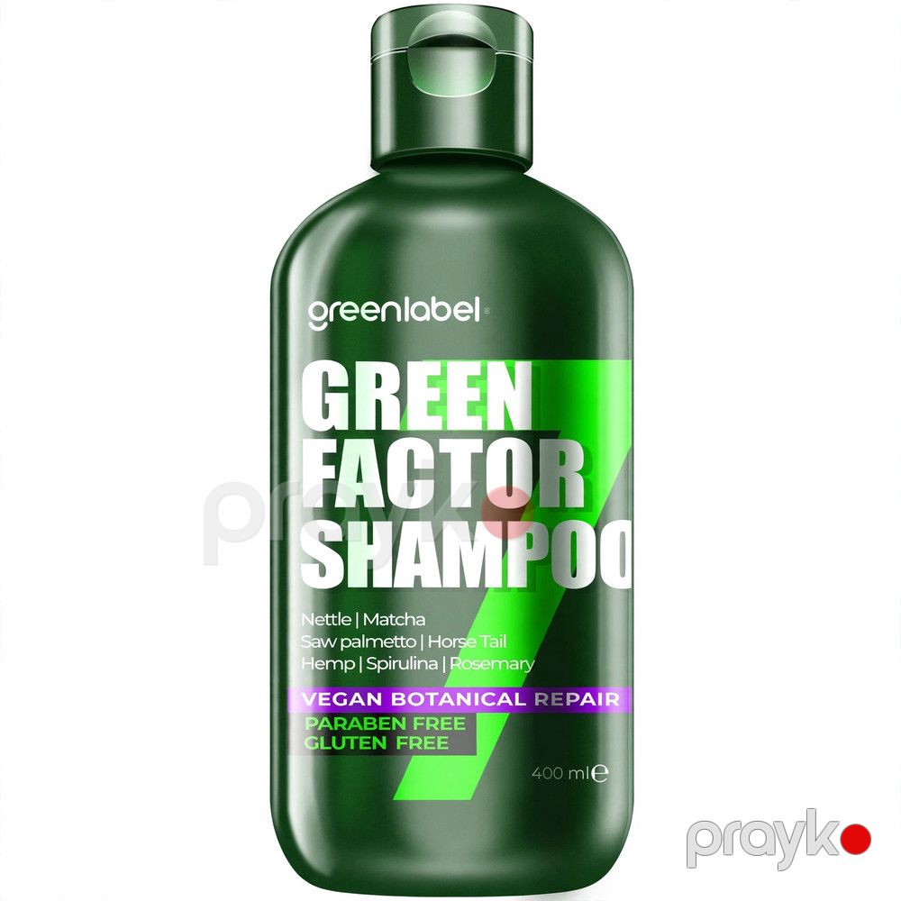 Saçlar üçün şampun Greenlabel Green Factor, 400 ml — Mallar, Bakı