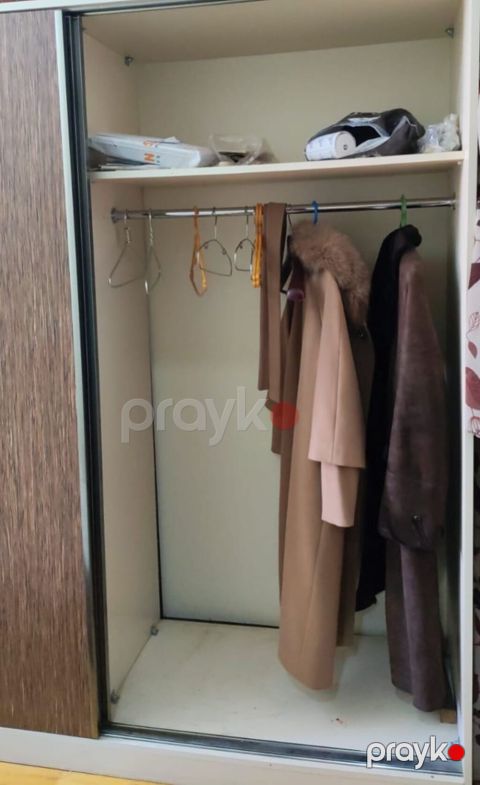 İki qapılı sürgülü dolab - Material: laminat/LDSP, ağ daxili hissə — Xırdalan