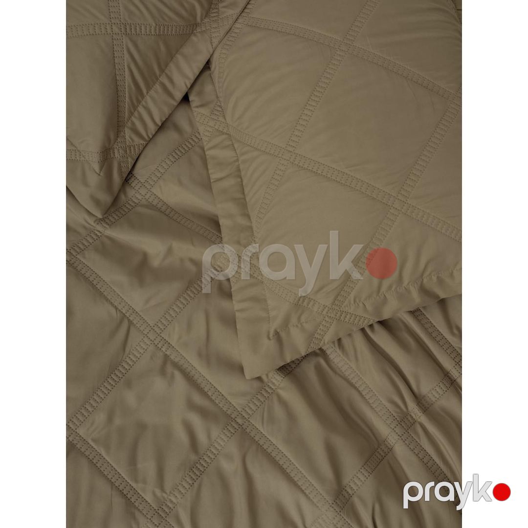 Yataq örtüyü dəsti Cotton Box Serra Tila, örtük 180x230 sm, yastıq üzü 50x70 sm / 1 əd, poliester, bej, birnəfərlik, 2 əşya — Mallar, Bakı (2)