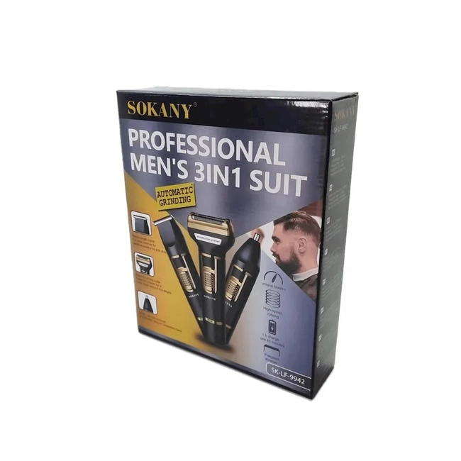 Sokany SK-LF-9942 – 3ü1 Arada Güclü Trimmer (Saç, Saqqal, Burun) — Saç kəsmə maşınları, Bakı (3)