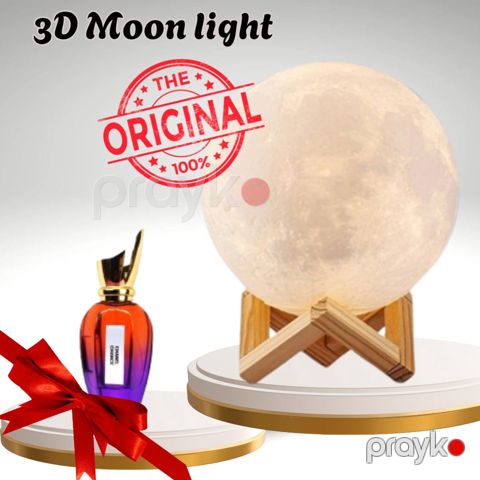 Uşaq lampası 3D Moon Light, ətir həsiyyə — Bakı