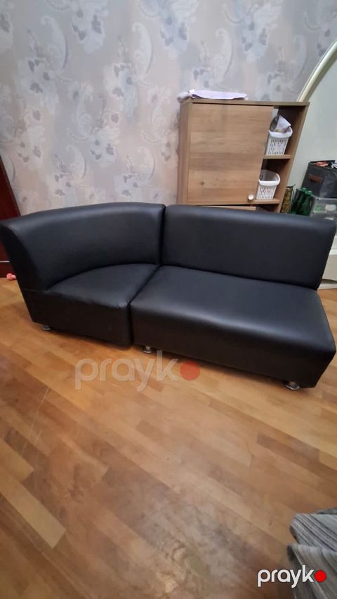 Künc divan, İşlənmiş, Bazasız, Dəri, Çatdırılma yoxdur — Digah