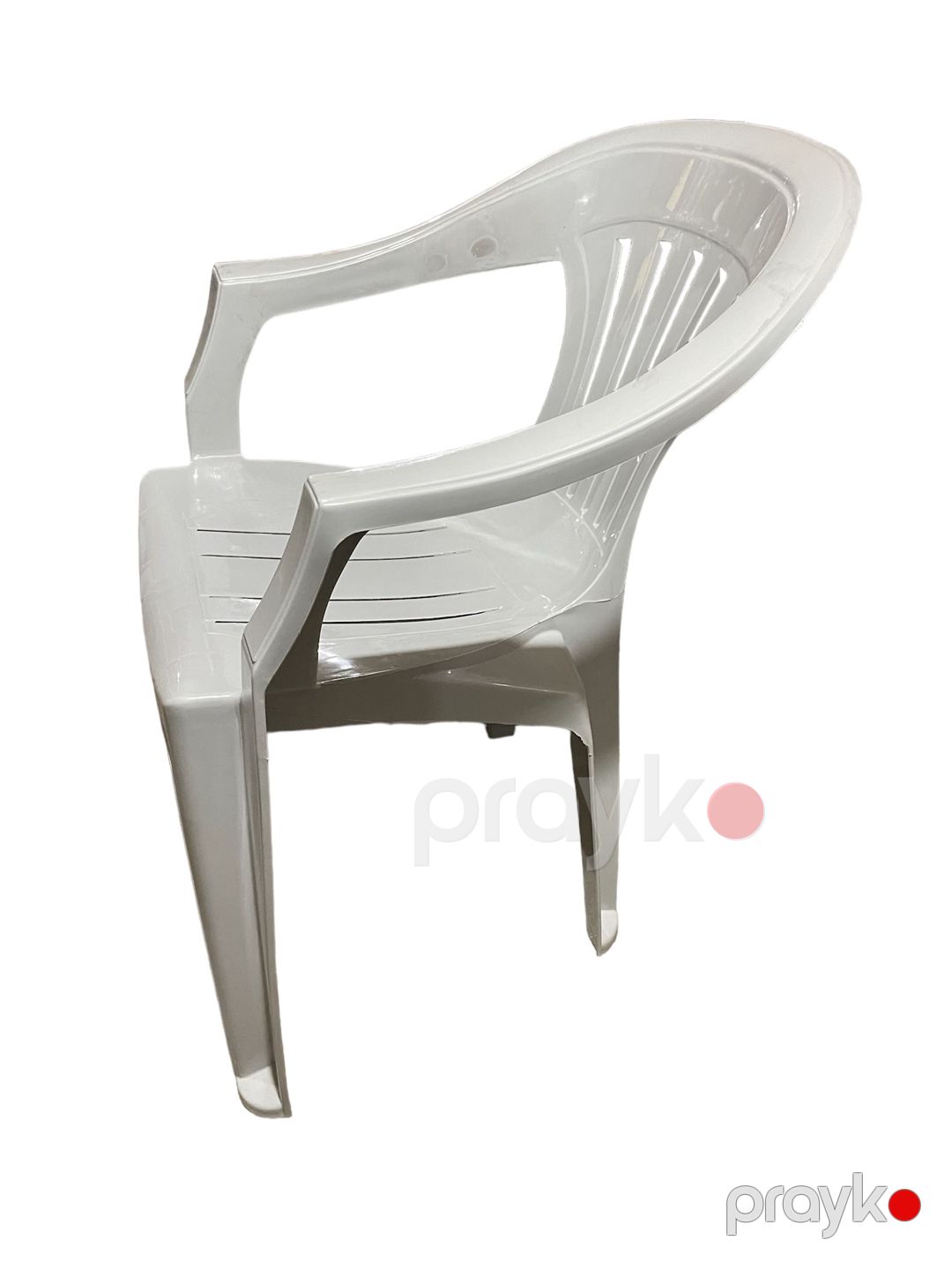 Bağ üçün kreslo Yagmur, plastik, ağ, 42x41x38 sm — Mallar, Bakı (2)
